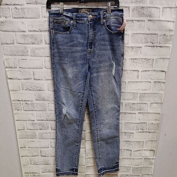Point Zero Blue Skinny Jeans Classic Style - Picture 1 of 4